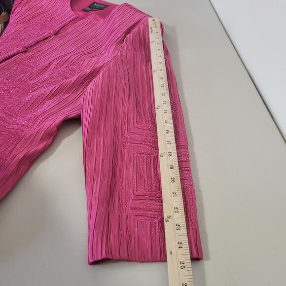 Natasia Collection New York 2 Piece Jacket Skirt Set‎ Pink Womens Size 20 Formal - Picture 10 of 14